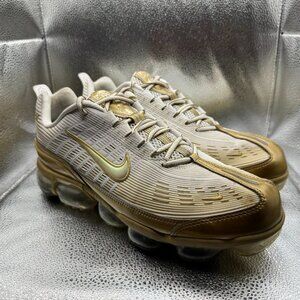 Size 13 Nike Air Vapormax 360 White Metallic Gold Mens Sneaker Shoes CK9671-101